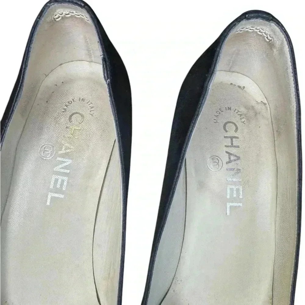 Chanel Pump Suede Upper Espadrilles.